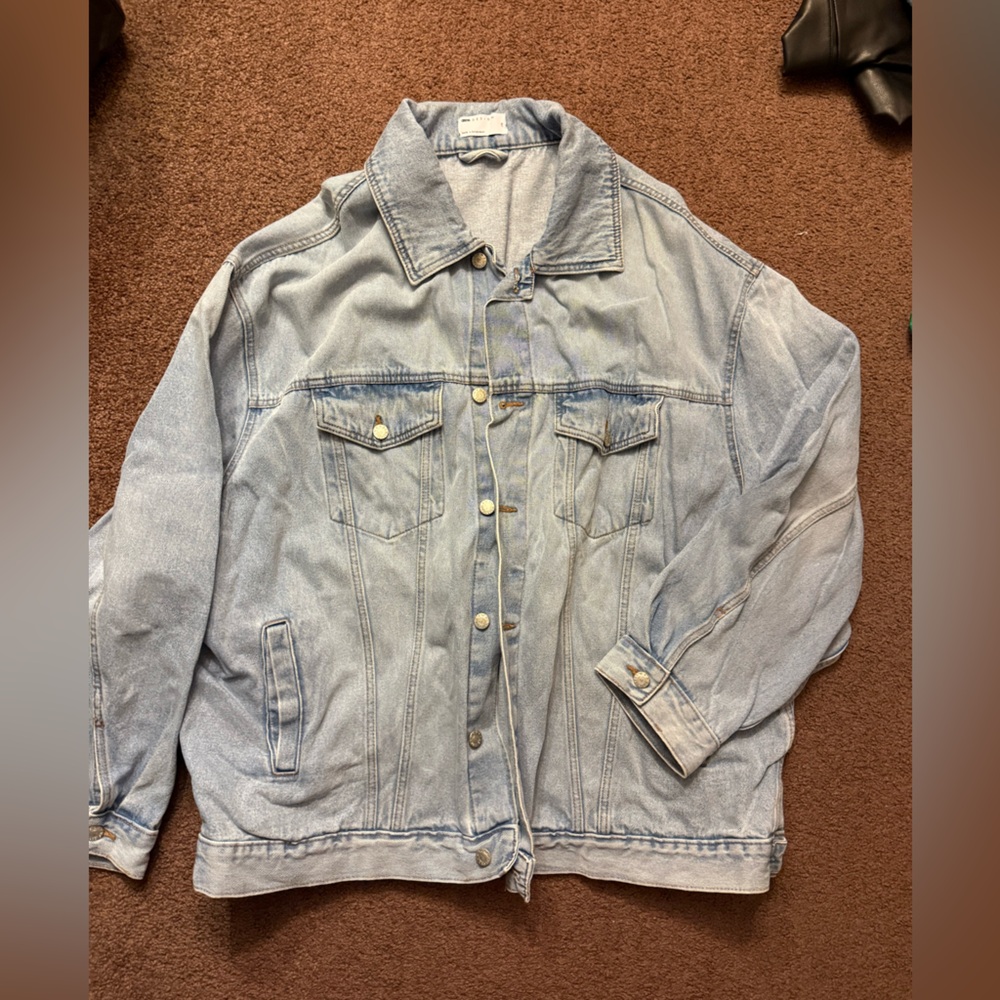 Mens oversized denim jacket xxl